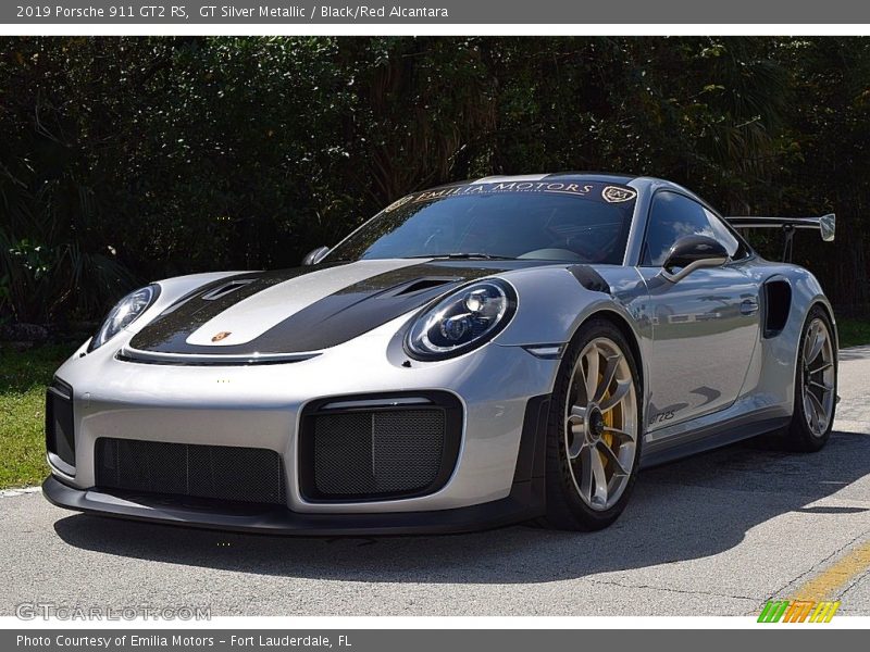 GT Silver Metallic / Black/Red Alcantara 2019 Porsche 911 GT2 RS