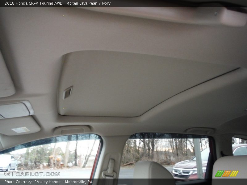 Molten Lava Pearl / Ivory 2018 Honda CR-V Touring AWD