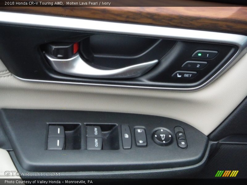 Molten Lava Pearl / Ivory 2018 Honda CR-V Touring AWD