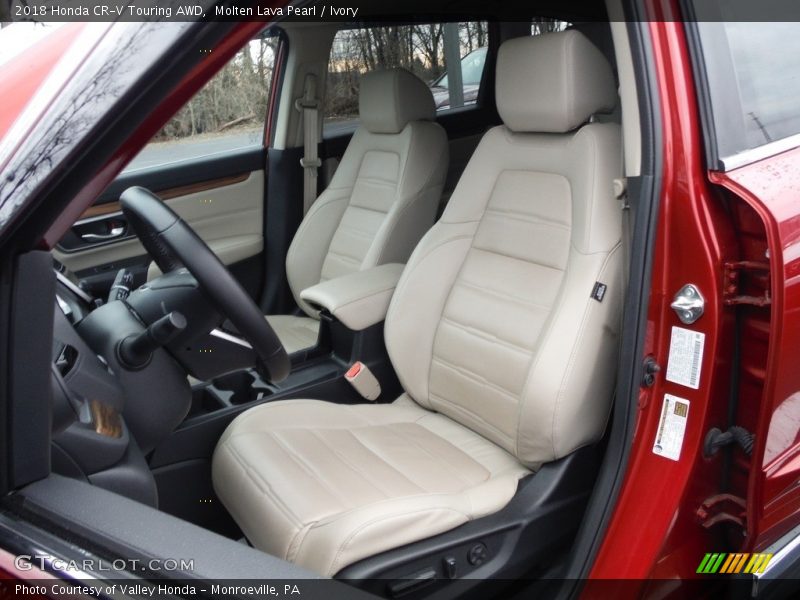 Molten Lava Pearl / Ivory 2018 Honda CR-V Touring AWD