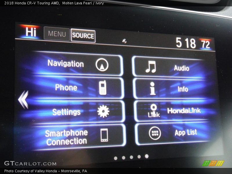 Molten Lava Pearl / Ivory 2018 Honda CR-V Touring AWD