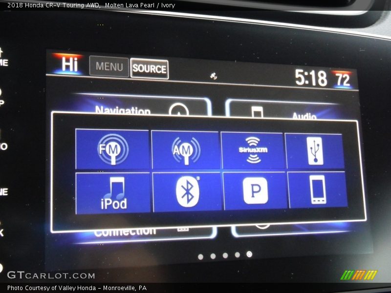 Molten Lava Pearl / Ivory 2018 Honda CR-V Touring AWD