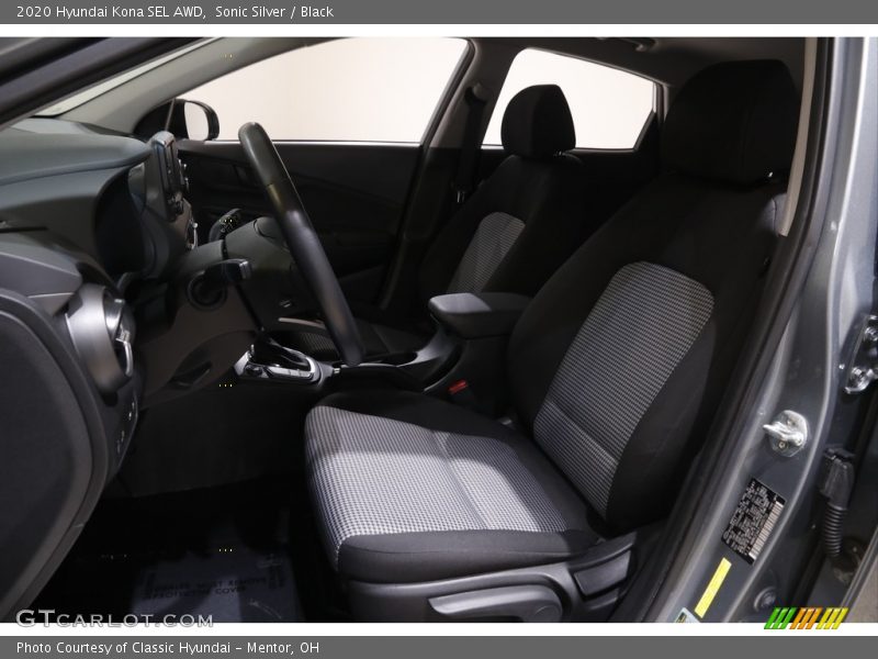 Sonic Silver / Black 2020 Hyundai Kona SEL AWD
