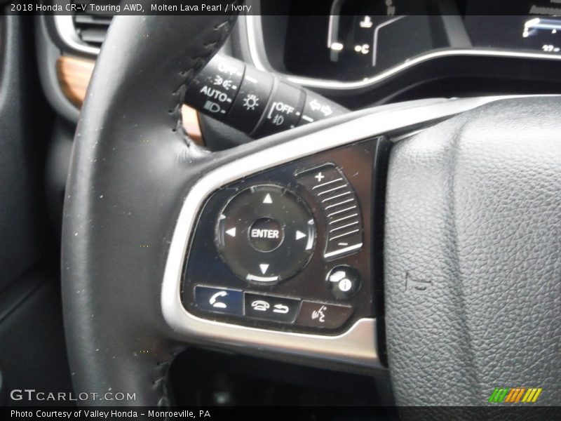 Molten Lava Pearl / Ivory 2018 Honda CR-V Touring AWD