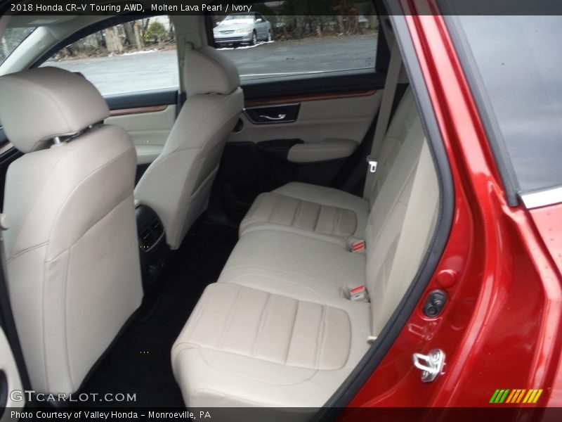 Molten Lava Pearl / Ivory 2018 Honda CR-V Touring AWD