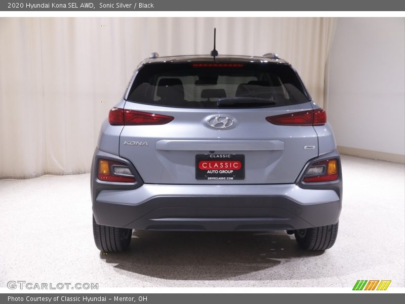 Sonic Silver / Black 2020 Hyundai Kona SEL AWD