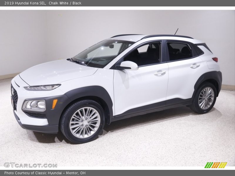 Chalk White / Black 2019 Hyundai Kona SEL