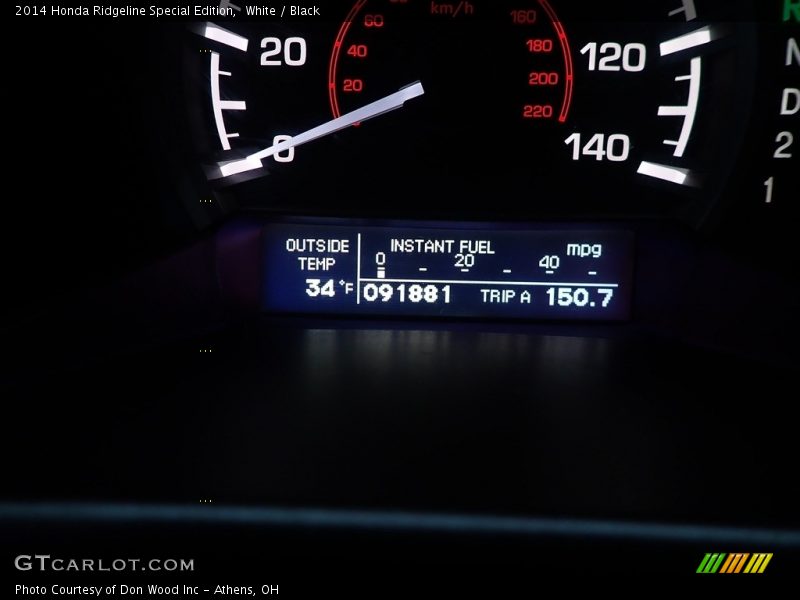White / Black 2014 Honda Ridgeline Special Edition