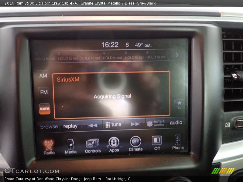 Granite Crystal Metallic / Diesel Gray/Black 2016 Ram 3500 Big Horn Crew Cab 4x4