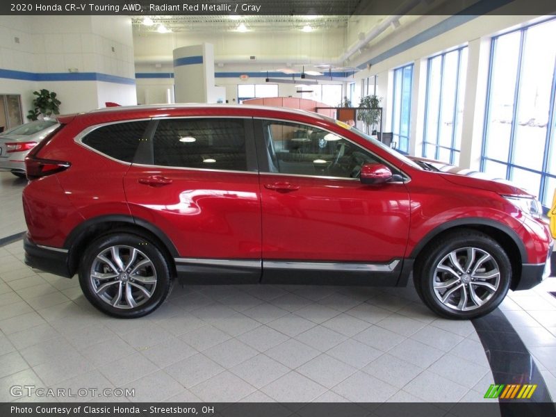 Radiant Red Metallic / Gray 2020 Honda CR-V Touring AWD