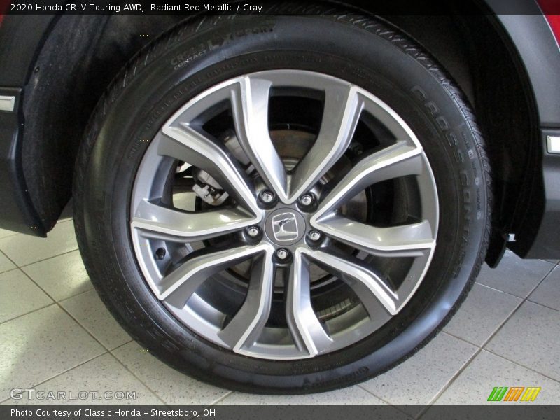 Radiant Red Metallic / Gray 2020 Honda CR-V Touring AWD