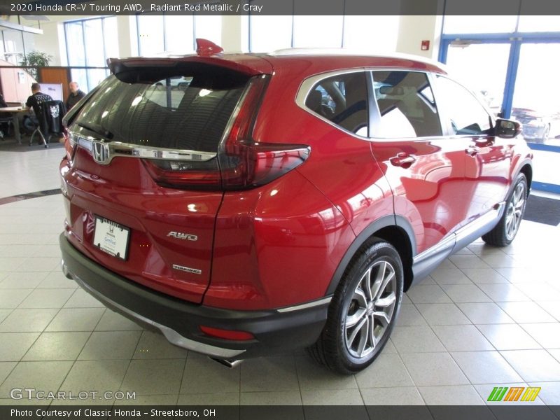 Radiant Red Metallic / Gray 2020 Honda CR-V Touring AWD