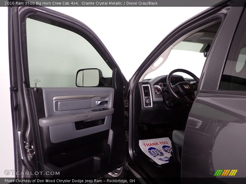 Granite Crystal Metallic / Diesel Gray/Black 2016 Ram 3500 Big Horn Crew Cab 4x4