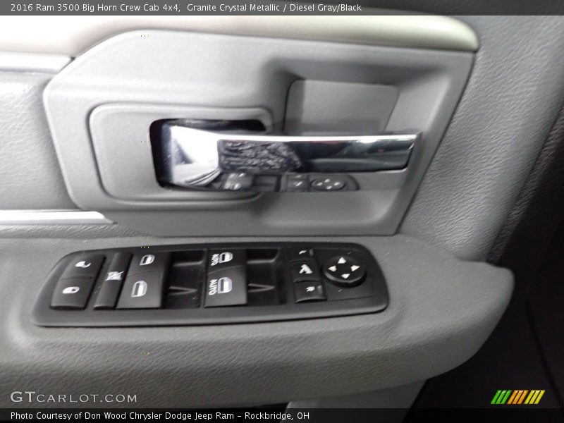 Granite Crystal Metallic / Diesel Gray/Black 2016 Ram 3500 Big Horn Crew Cab 4x4