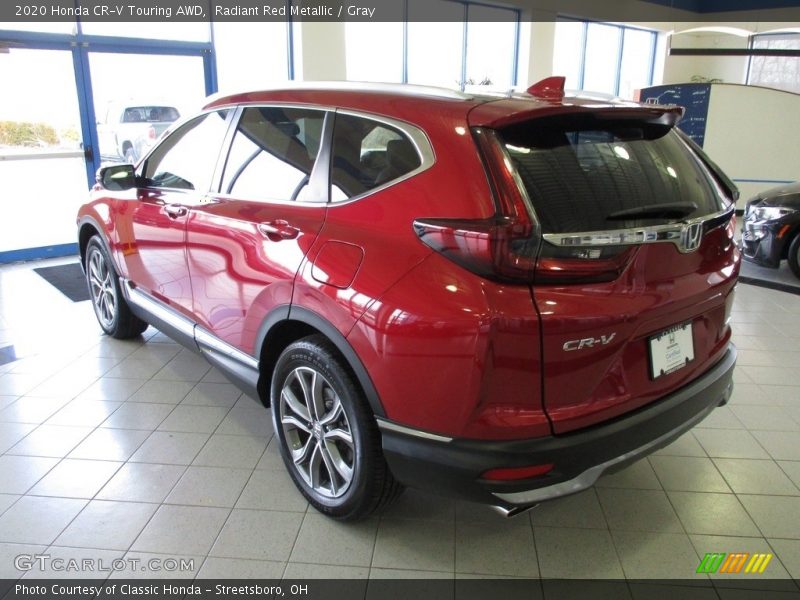 Radiant Red Metallic / Gray 2020 Honda CR-V Touring AWD