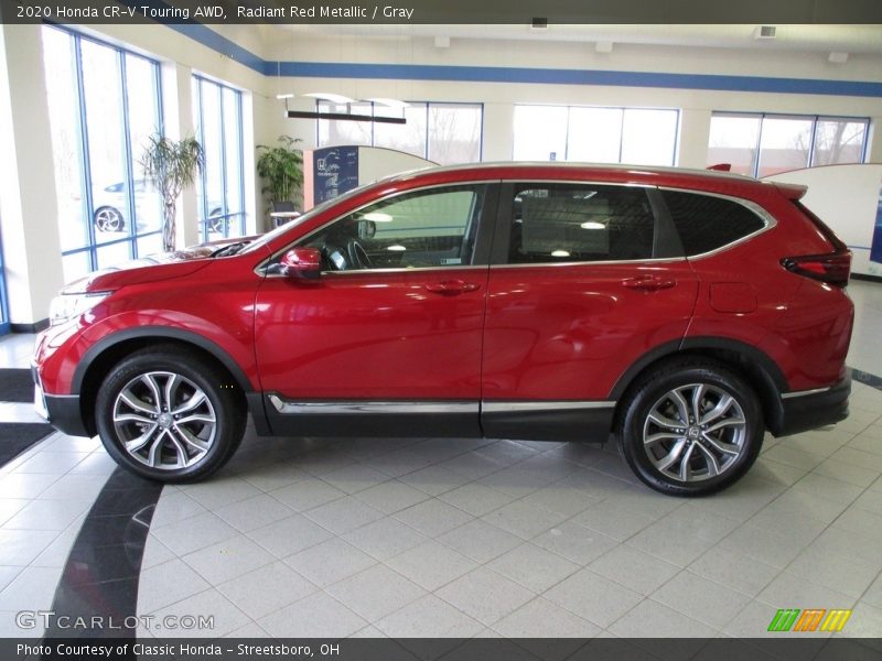 Radiant Red Metallic / Gray 2020 Honda CR-V Touring AWD