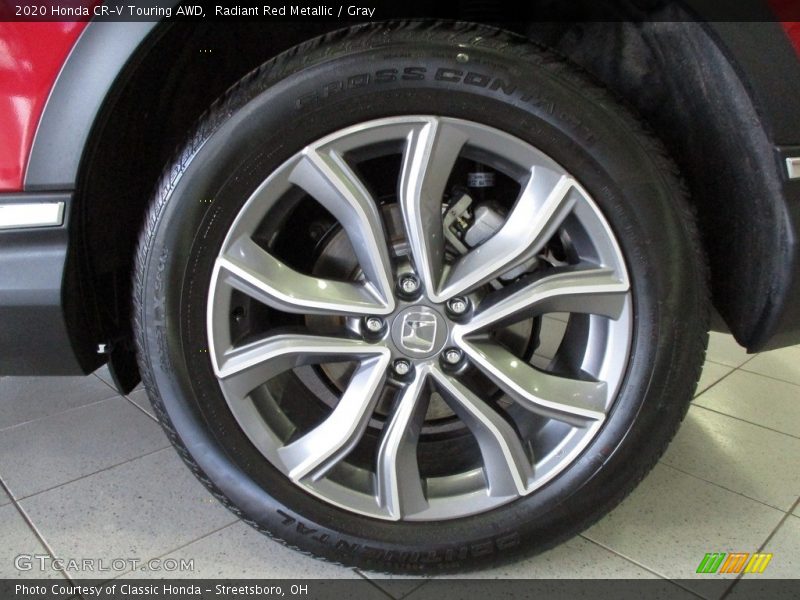Radiant Red Metallic / Gray 2020 Honda CR-V Touring AWD