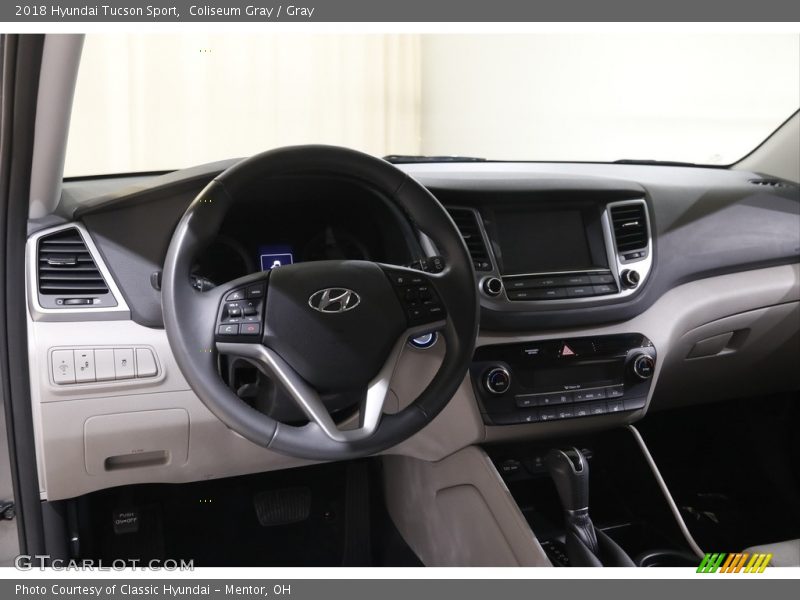 Dashboard of 2018 Tucson Sport