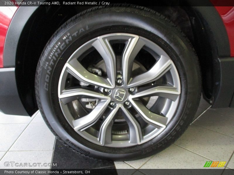 Radiant Red Metallic / Gray 2020 Honda CR-V Touring AWD