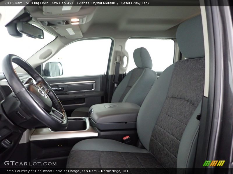 Granite Crystal Metallic / Diesel Gray/Black 2016 Ram 3500 Big Horn Crew Cab 4x4