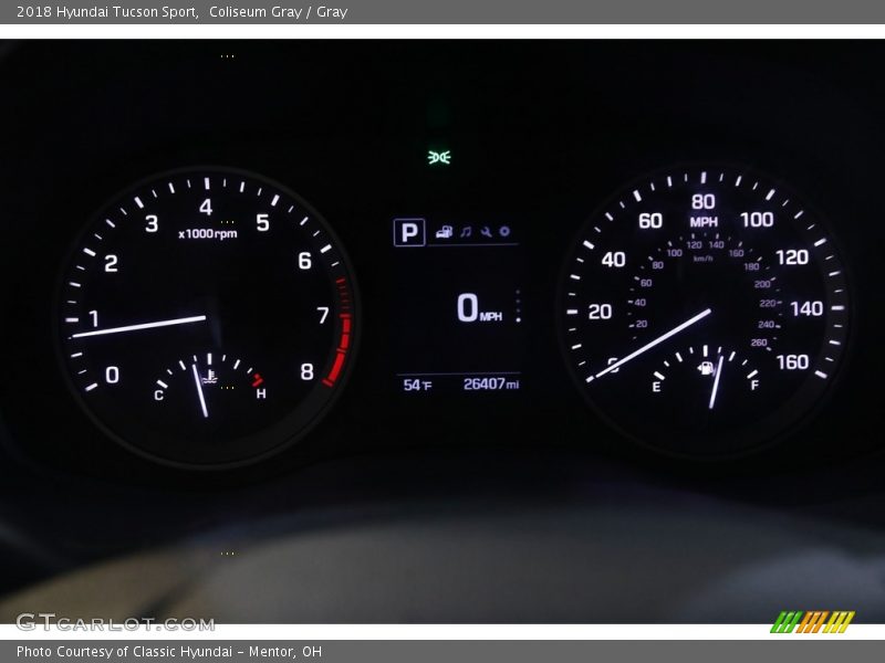  2018 Tucson Sport Sport Gauges