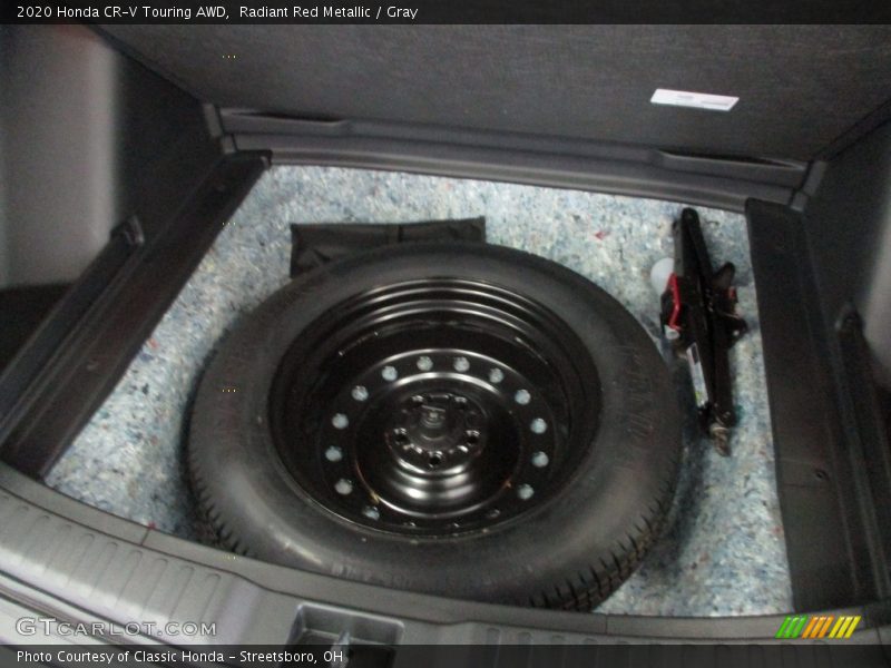 Radiant Red Metallic / Gray 2020 Honda CR-V Touring AWD