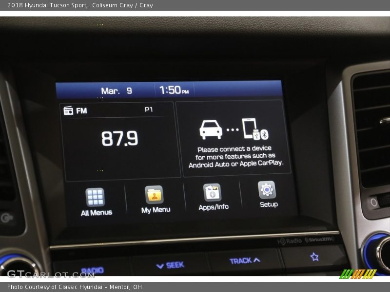 Controls of 2018 Tucson Sport