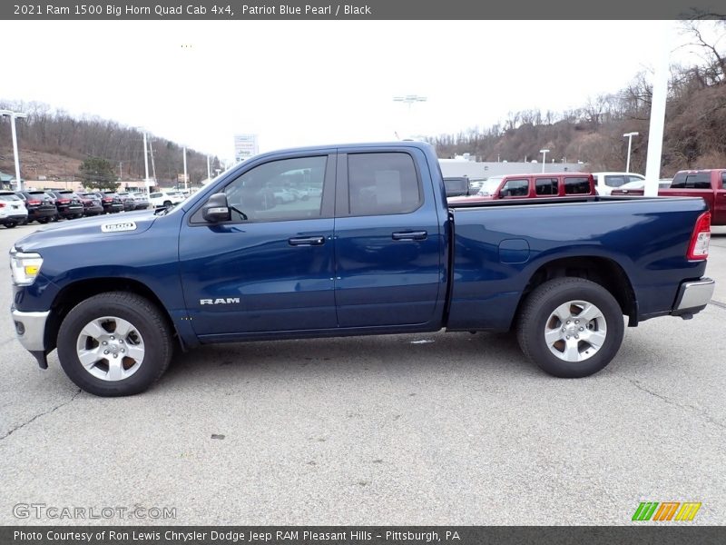 Patriot Blue Pearl / Black 2021 Ram 1500 Big Horn Quad Cab 4x4