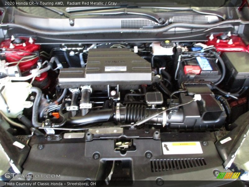 Radiant Red Metallic / Gray 2020 Honda CR-V Touring AWD