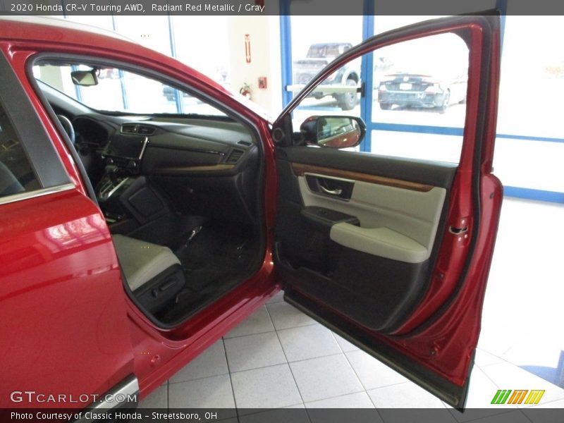 Radiant Red Metallic / Gray 2020 Honda CR-V Touring AWD
