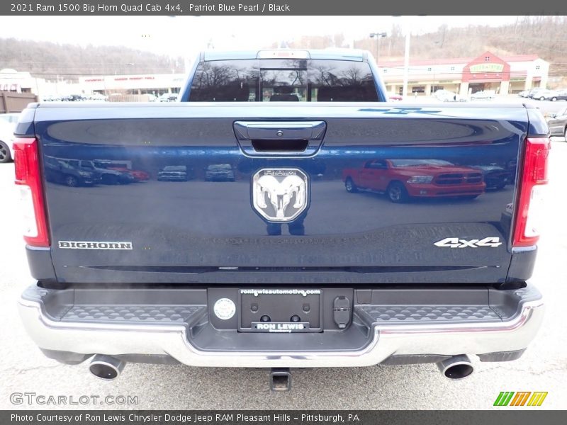 Patriot Blue Pearl / Black 2021 Ram 1500 Big Horn Quad Cab 4x4