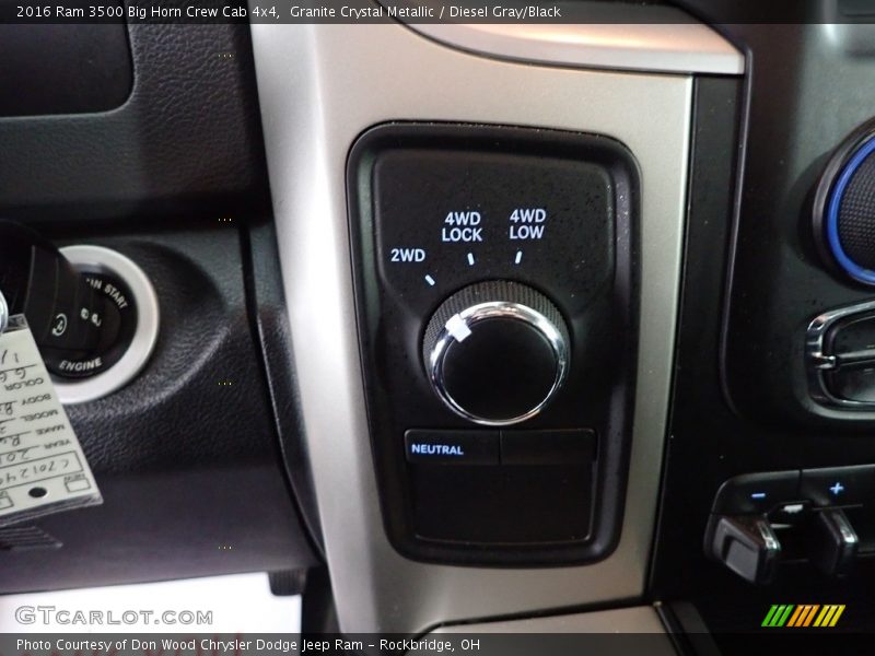 Controls of 2016 3500 Big Horn Crew Cab 4x4