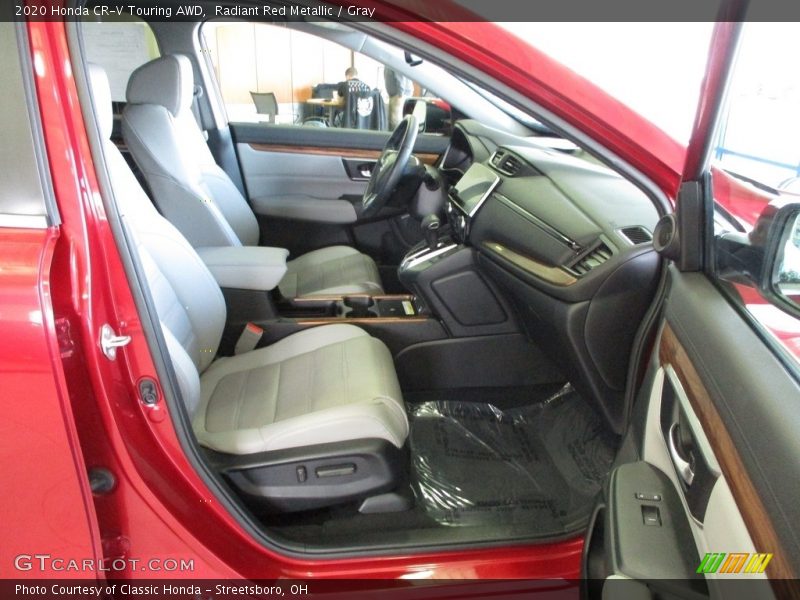 Radiant Red Metallic / Gray 2020 Honda CR-V Touring AWD