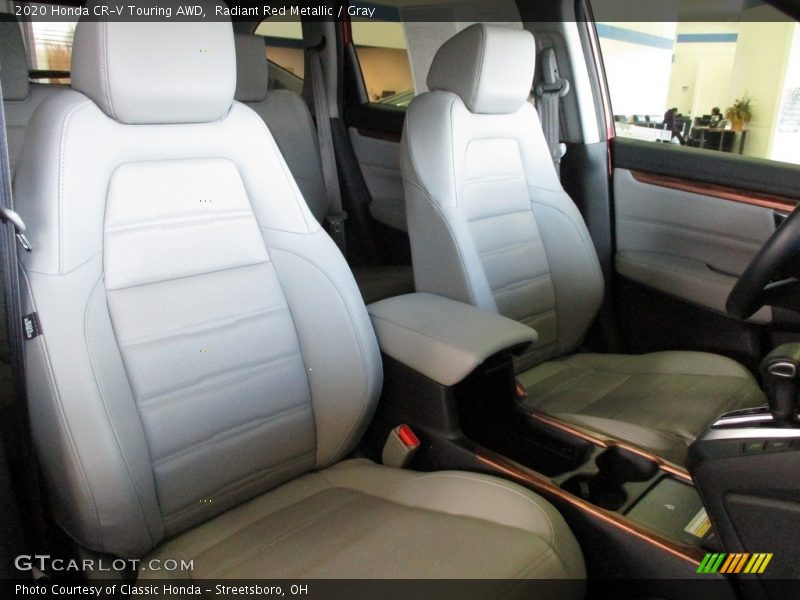 Radiant Red Metallic / Gray 2020 Honda CR-V Touring AWD