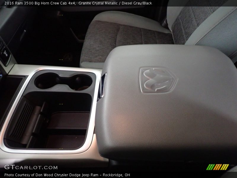 Granite Crystal Metallic / Diesel Gray/Black 2016 Ram 3500 Big Horn Crew Cab 4x4