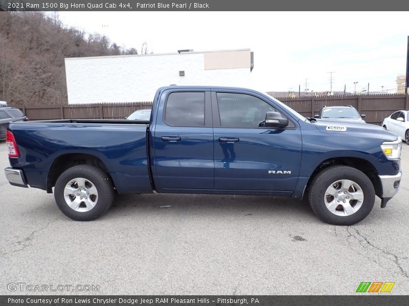 Patriot Blue Pearl / Black 2021 Ram 1500 Big Horn Quad Cab 4x4