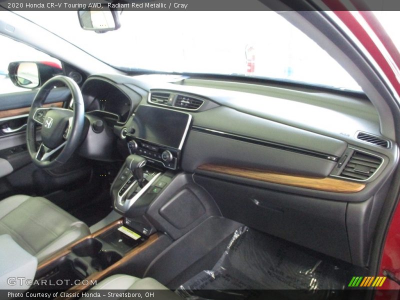 Radiant Red Metallic / Gray 2020 Honda CR-V Touring AWD