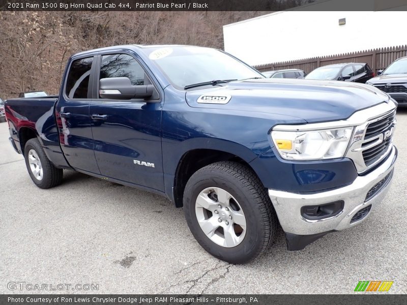Patriot Blue Pearl / Black 2021 Ram 1500 Big Horn Quad Cab 4x4