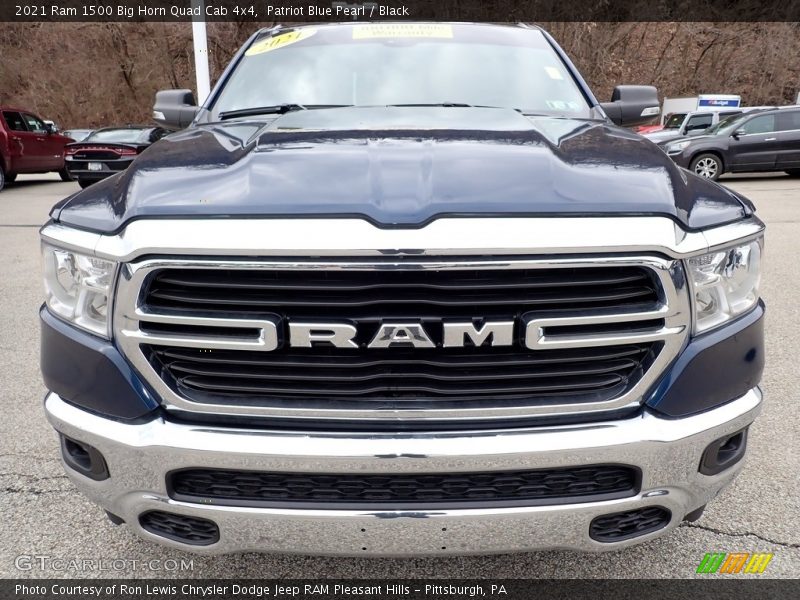 Patriot Blue Pearl / Black 2021 Ram 1500 Big Horn Quad Cab 4x4