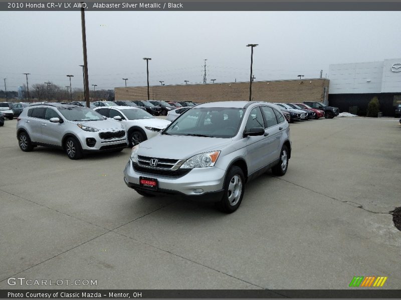 Alabaster Silver Metallic / Black 2010 Honda CR-V LX AWD
