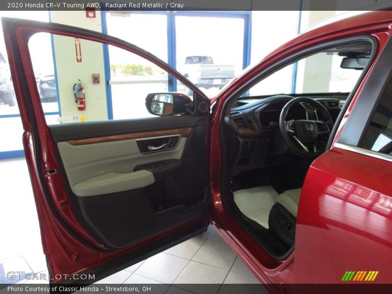 Radiant Red Metallic / Gray 2020 Honda CR-V Touring AWD