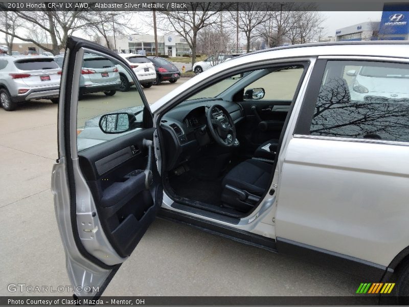 Alabaster Silver Metallic / Black 2010 Honda CR-V LX AWD