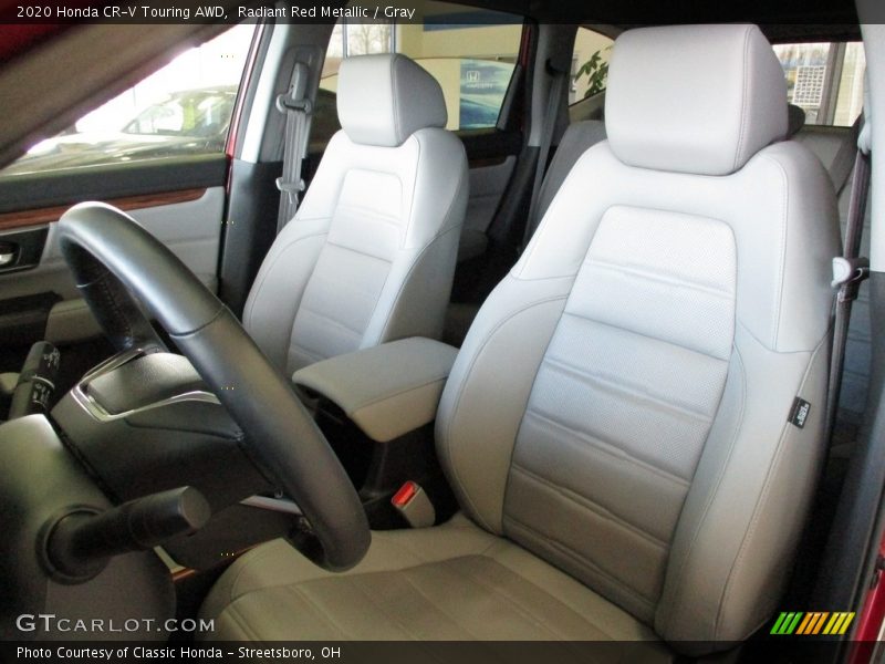 Radiant Red Metallic / Gray 2020 Honda CR-V Touring AWD