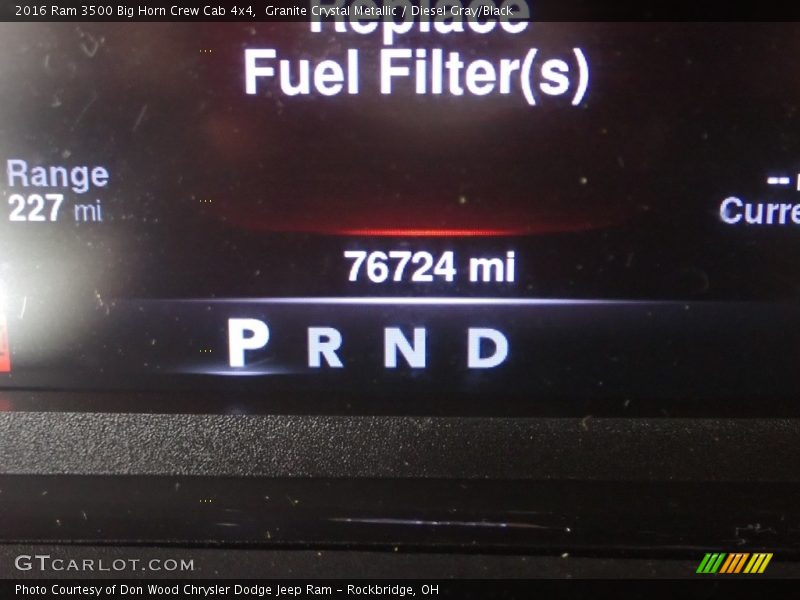 Granite Crystal Metallic / Diesel Gray/Black 2016 Ram 3500 Big Horn Crew Cab 4x4