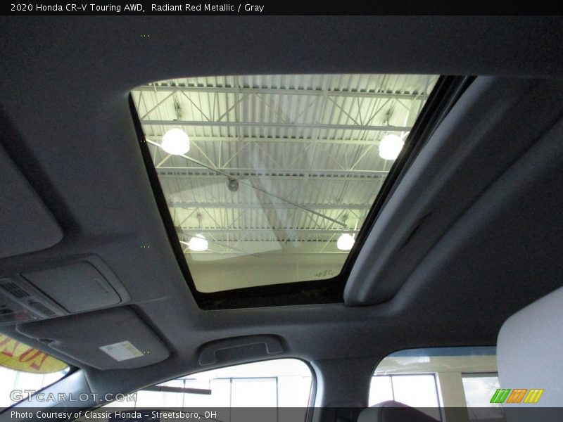 Radiant Red Metallic / Gray 2020 Honda CR-V Touring AWD