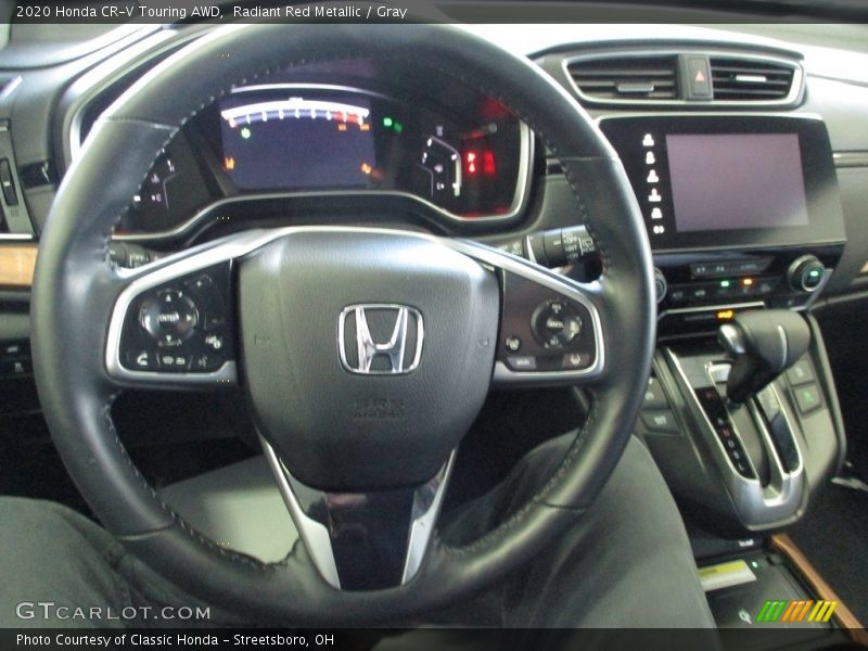 Radiant Red Metallic / Gray 2020 Honda CR-V Touring AWD