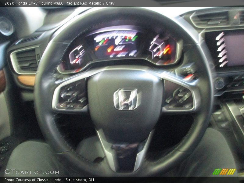 Radiant Red Metallic / Gray 2020 Honda CR-V Touring AWD