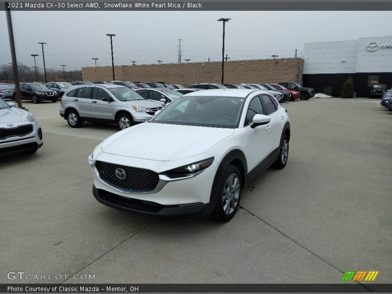 Snowflake White Pearl Mica / Black 2021 Mazda CX-30 Select AWD