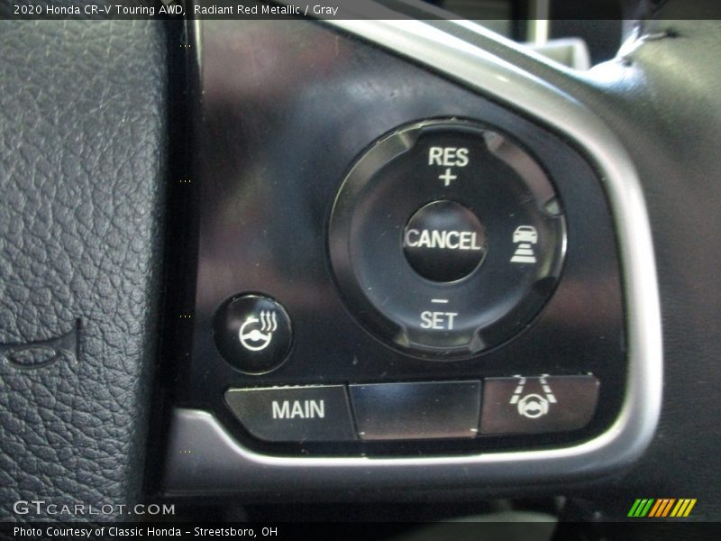 Radiant Red Metallic / Gray 2020 Honda CR-V Touring AWD