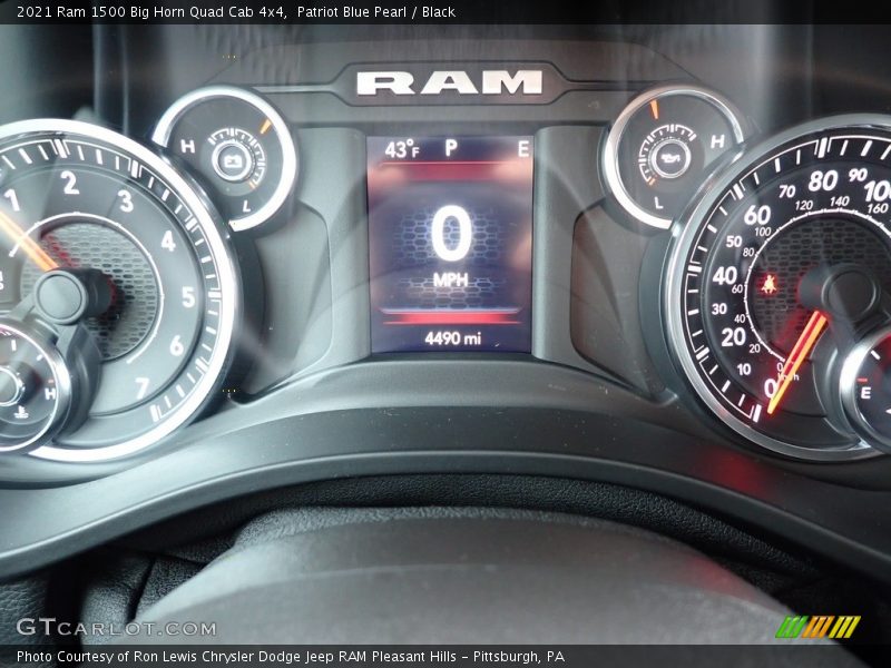 Patriot Blue Pearl / Black 2021 Ram 1500 Big Horn Quad Cab 4x4